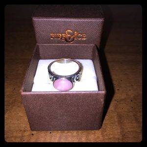 Fire & Ice Sterling Silver Ring